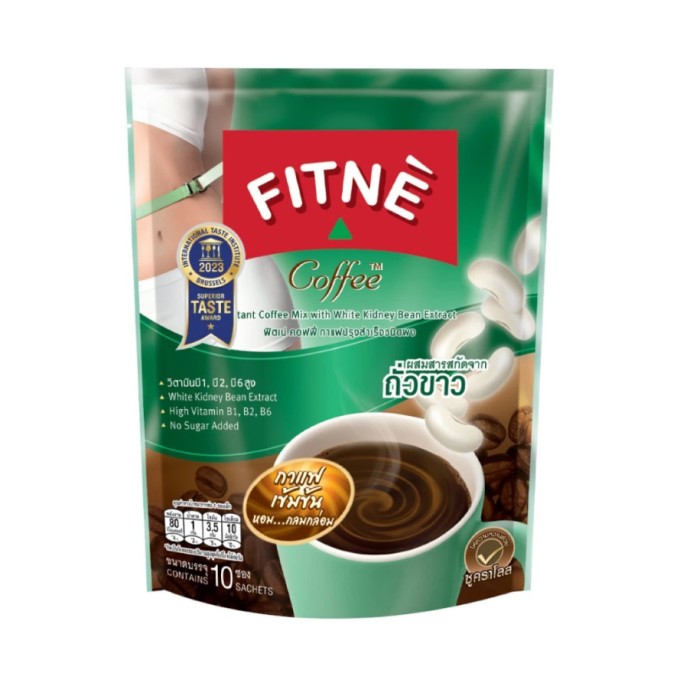 FITNE' (フィットネ) コーヒー インスタント 白インゲン豆エキス配合 (10包入り)
