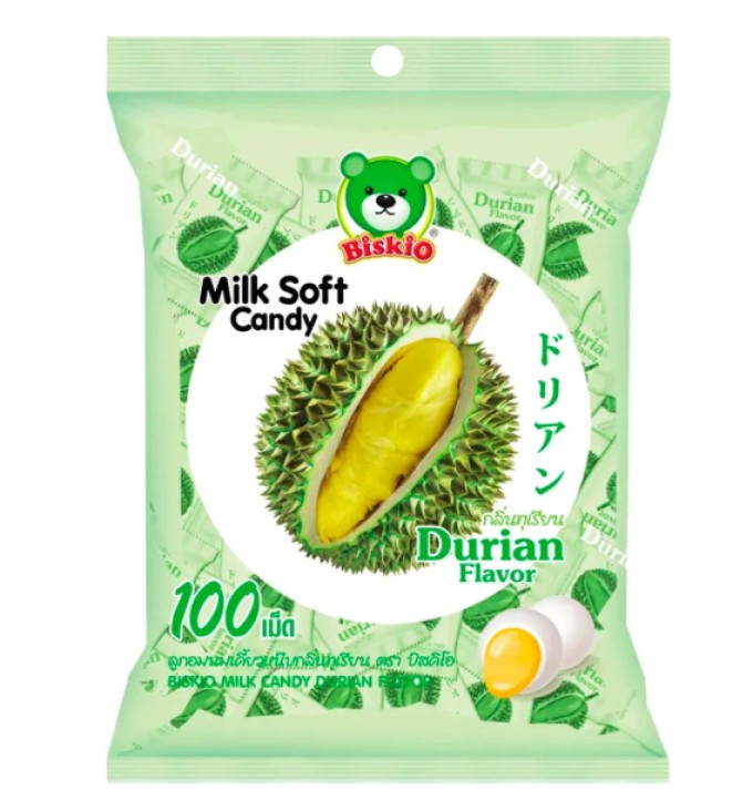 ビスキオ ドリアン風味 ソフトミルクキャンディ 380g