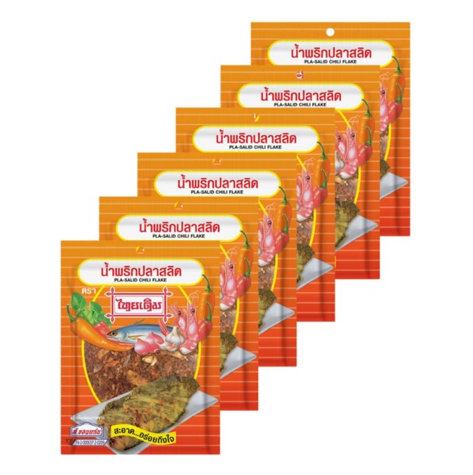ตราไทยเดิม น้ำพริกปลาสลิด 15 ก. x 6