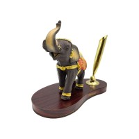 ペン立て　タイ象　インテリア 文房具 卓上 アジア風 おしゃれ